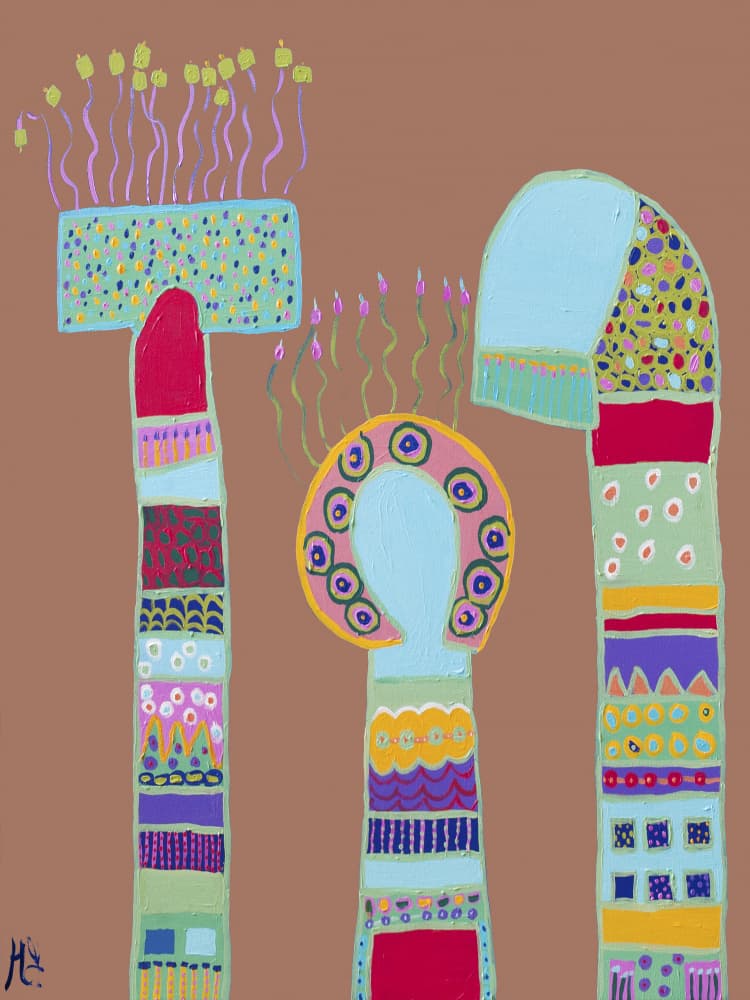 Homes In Another World by Helen Joynson — canvas wall art