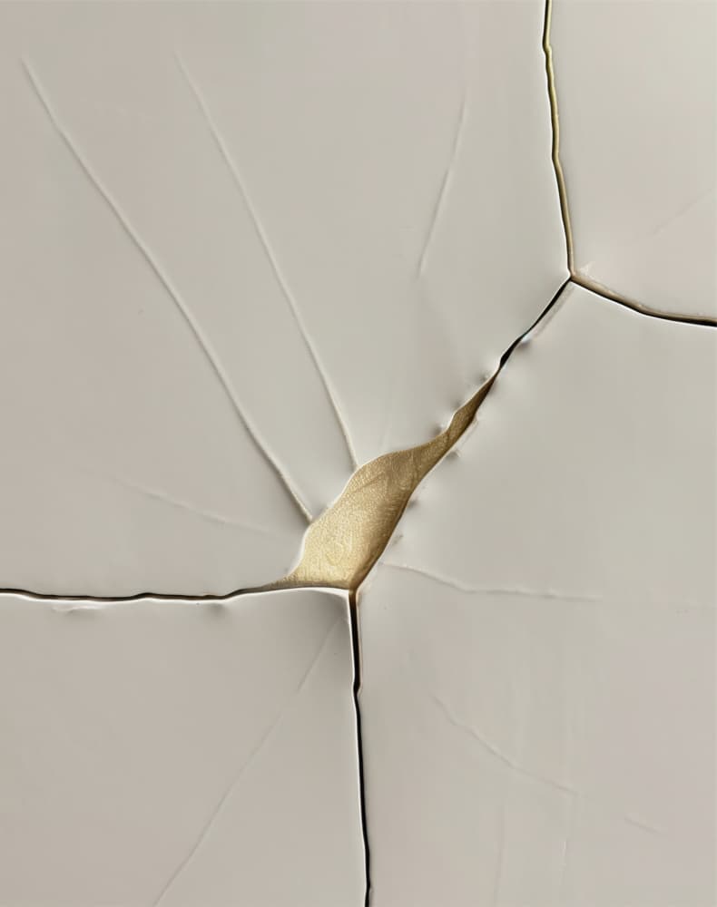 Kintsugi Gold Reveal by Alma — canvas wall art