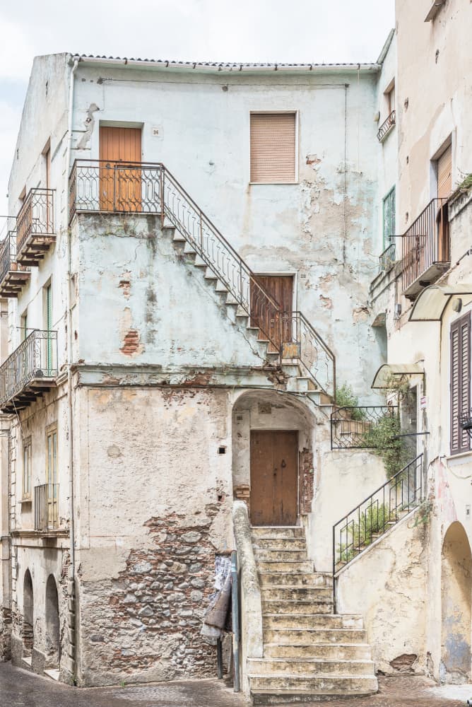 Old Town Stairs by Photolovers — canvas wall art