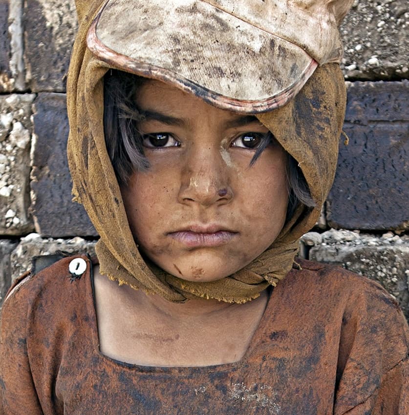 Serious Child's Gaze by Mohammadreza Momeni — canvas wall art