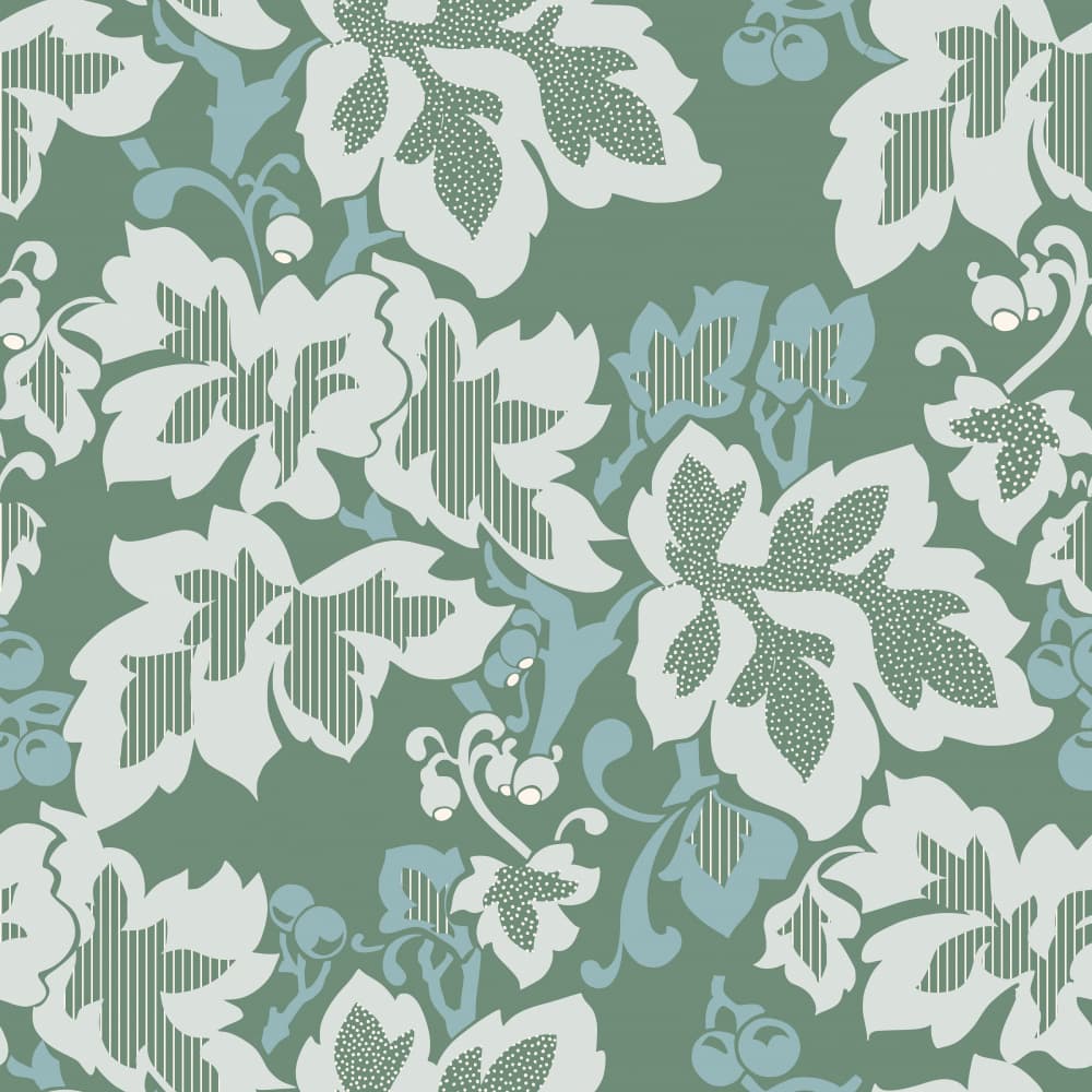 Elegant Foliage Motif by Annick — canvas wall art