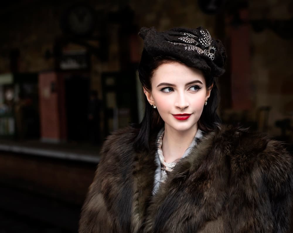 Elegant Lady Portrait by Daniel Springgay — canvas wall art