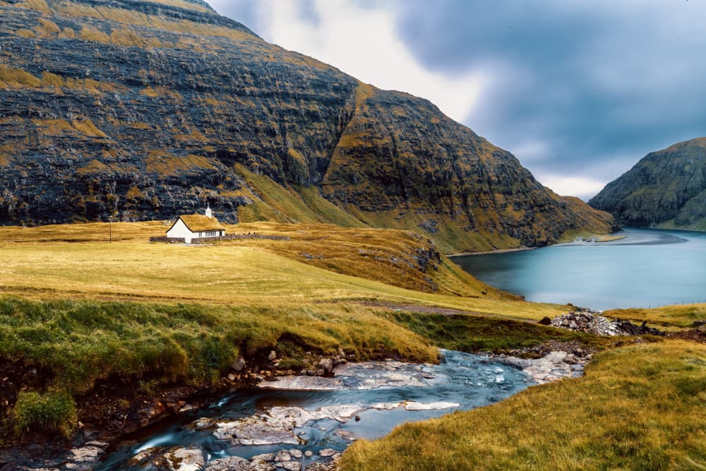 Remote Valley Home by Ariel Ling — canvas wall art