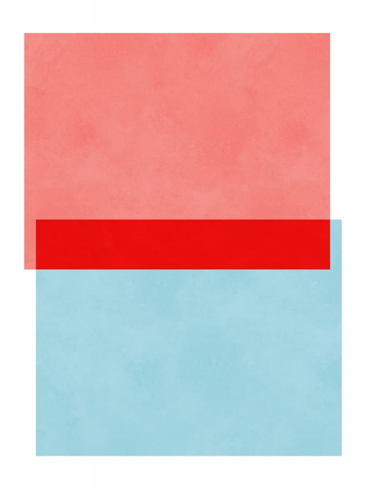 Overlapping Color Fields by Vitor Costa — canvas wall art