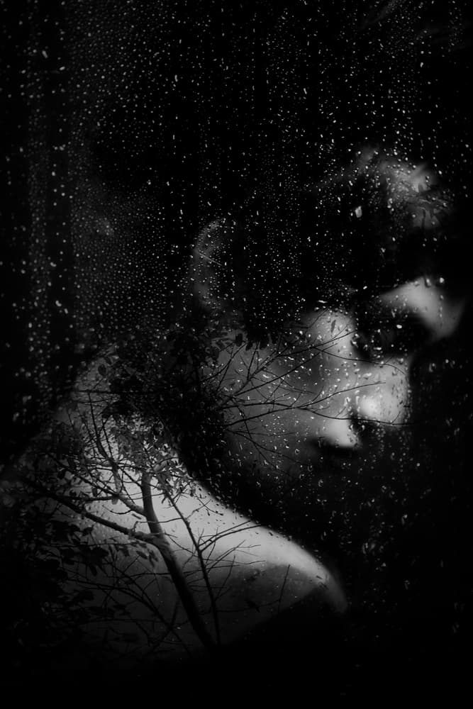 Man By Rainy Window by Hari Sulistiawan — canvas wall art