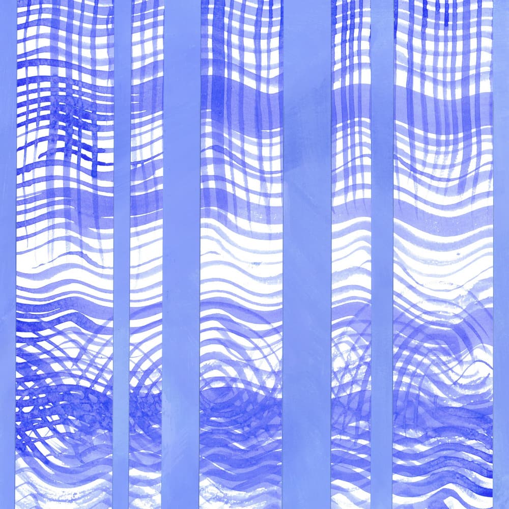Wavey Stripes and Swirls by Isabelle Brent — canvas wall art
