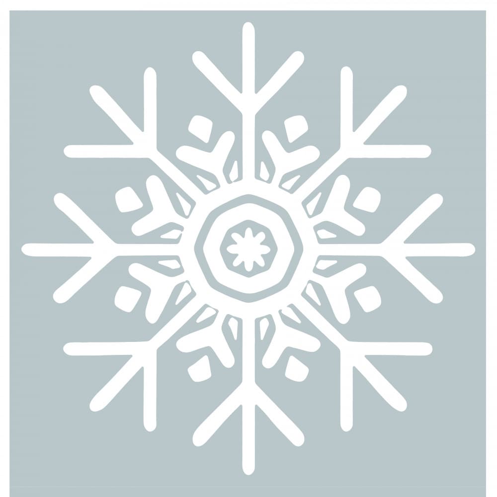 Elegant Snowflake Crystal by casa cartissi — canvas wall art