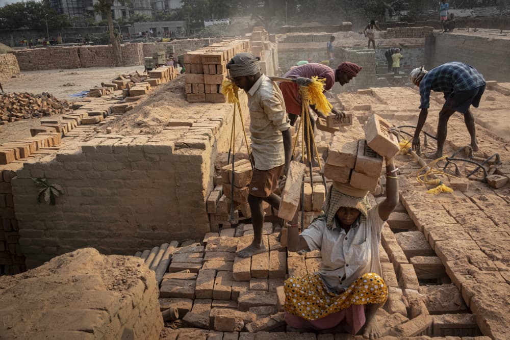 Dusty Brickyard Labor by Elena Molina — canvas wall art