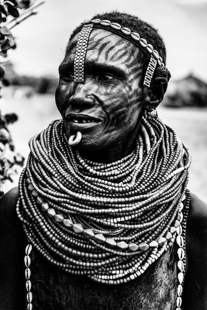 Adorned Tribal Woman by Svetlin Yosifov — canvas wall art
