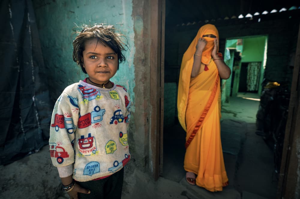 Indian Child Bright Eyes by Waldemar Szmidt — canvas wall art
