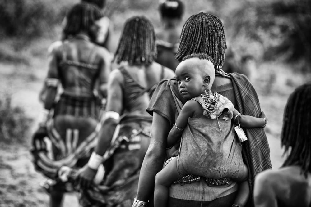 African Mother And Child by Goran Jovic — canvas wall art