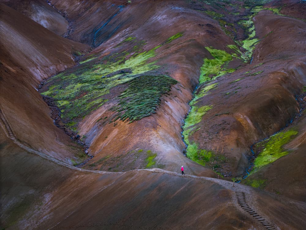 Colorful Valley Trail by Chao Feng 天馬 — canvas wall art