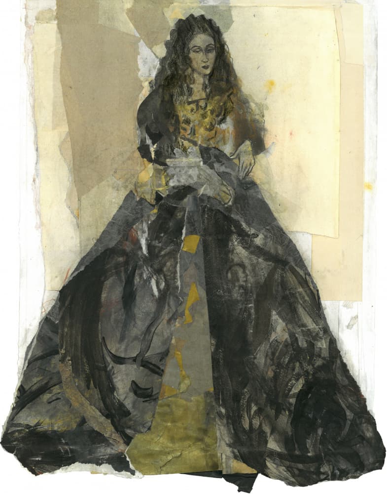 Mysterious Lady Gown by Ute Rathmann — canvas wall art