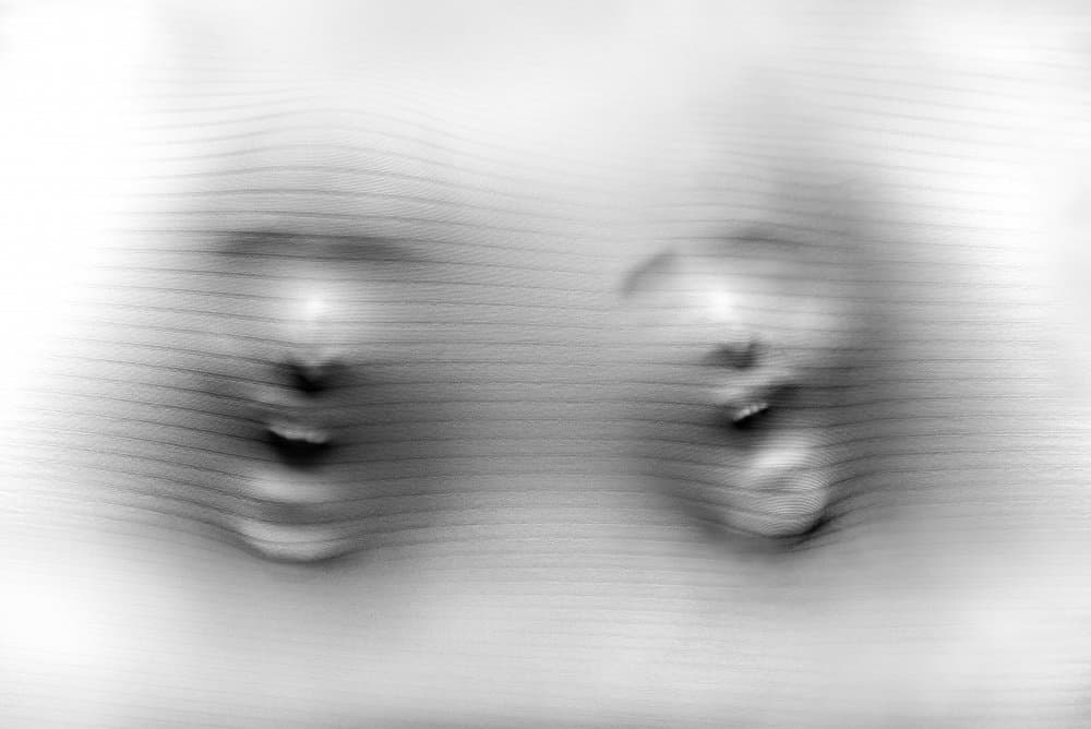 Distorted Faces Abstract by Giorgio Toniolo — canvas wall art