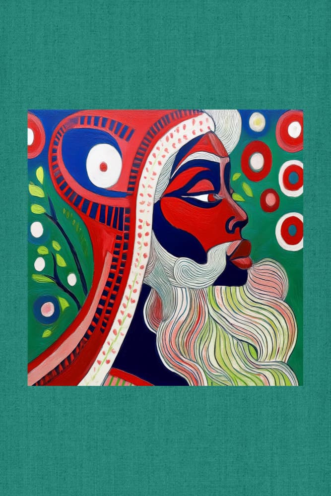 Vibrant Stylized Woman by casa cartissi — canvas wall art