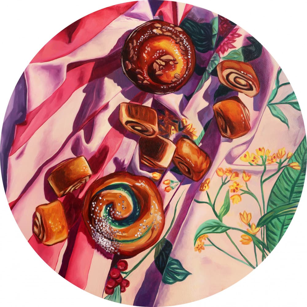 Delicious Breakfast Pastries by Anna Zdanowicz — canvas wall art