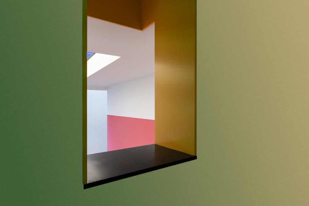 Colorful Geometric Space by Greetje van Son — canvas wall art