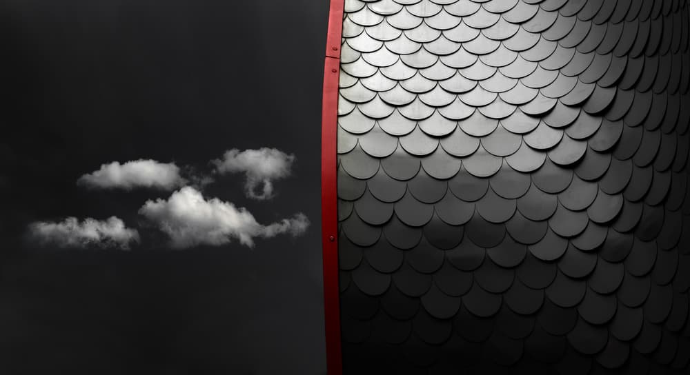 Minimal Clouds and Pattern by Marc Huybrighs — canvas wall art