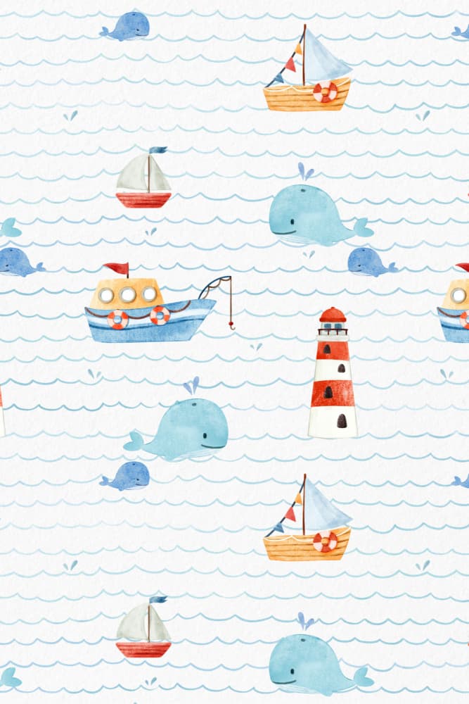 Watercolor Sea Adventures by Xuan Thai — canvas wall art