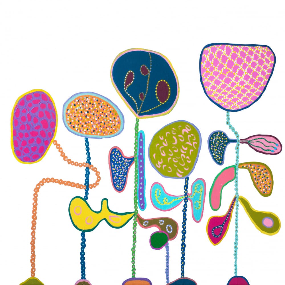 Playful Abstract Botanicals by Helen Joynson — canvas wall art