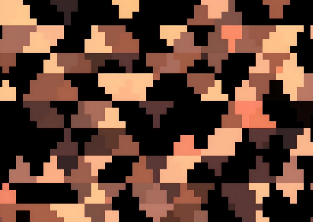 Geometric Pixel Pattern by Josie George — canvas wall art