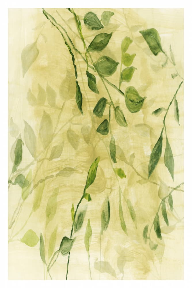 Green Botanical Layers by cartissi — canvas wall art