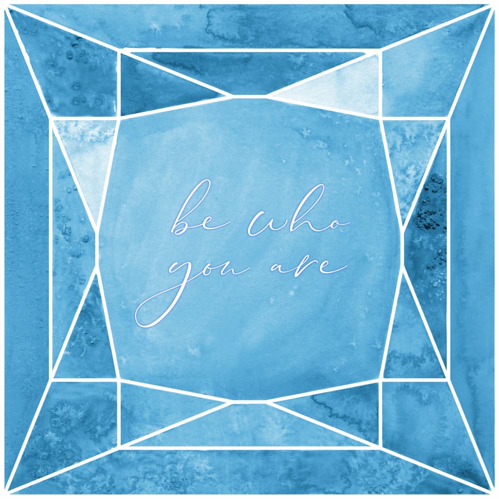 Blue Geometric Inspiration by Rosana Laiz Blursbyai — canvas wall art