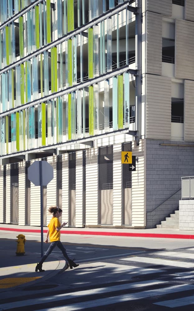 Modern City Walk by Roxana Labagnara — canvas wall art