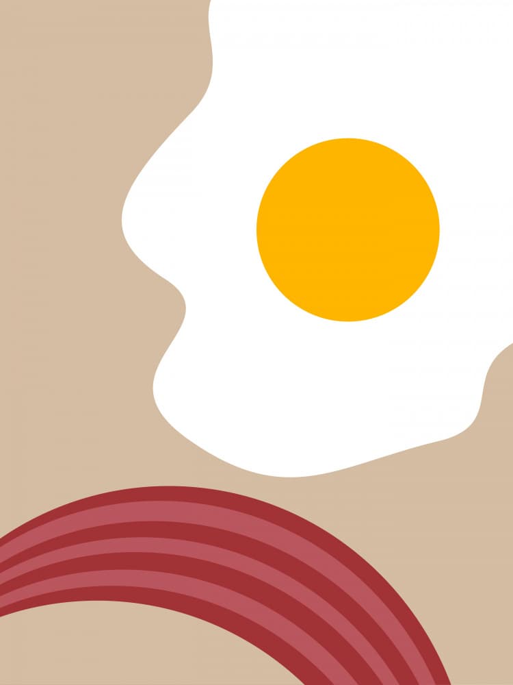 Sunny Side Bacon by Christina Misuro — canvas wall art