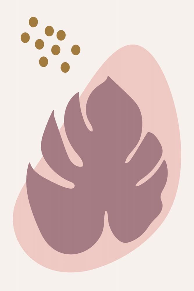Monstera Leaf Abstract by Dina Dankers — canvas wall art