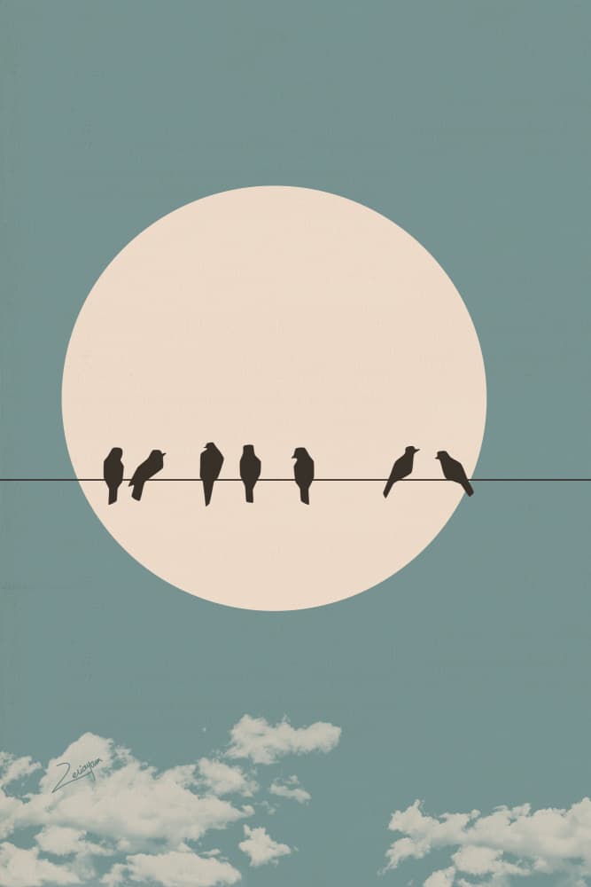 Up in the Sky by zarish chaudhry — canvas wall art