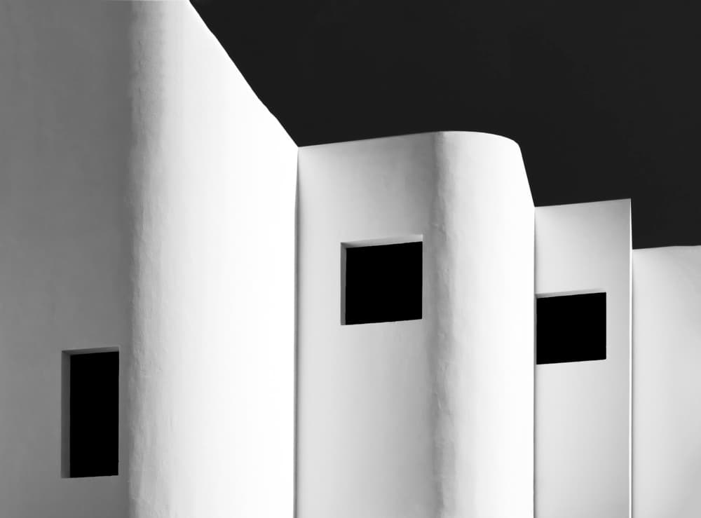 Minimalist White Architecture by Rolf Endermann — canvas wall art