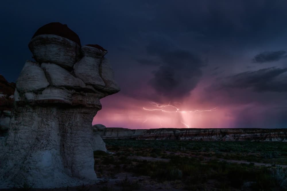 Dramatic Desert Lightning by Li Ying — canvas wall art