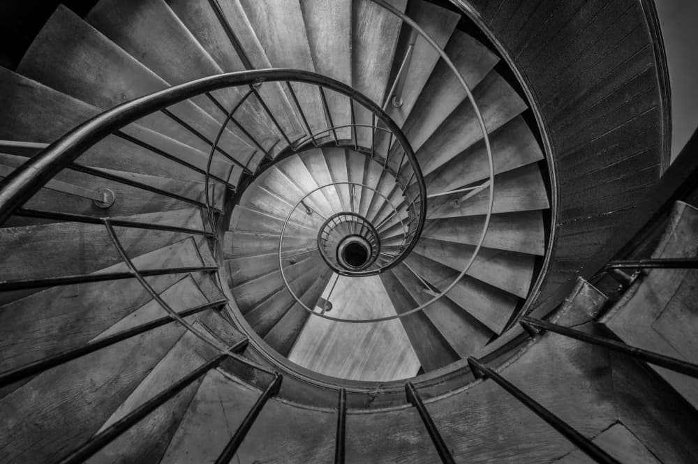 Grand Architectural Spiral by Marc van Oostrum — canvas wall art