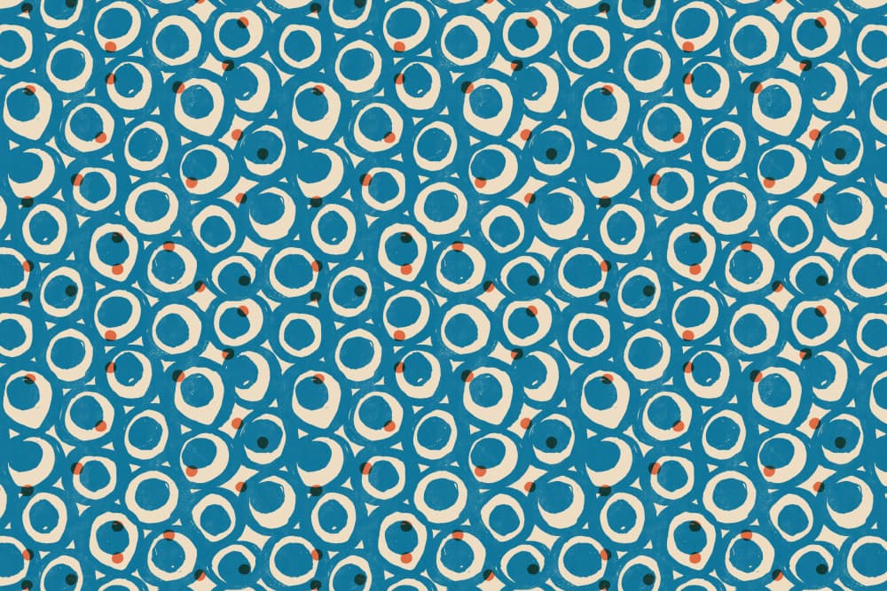Cyanopatternno19 by Treechild — canvas wall art