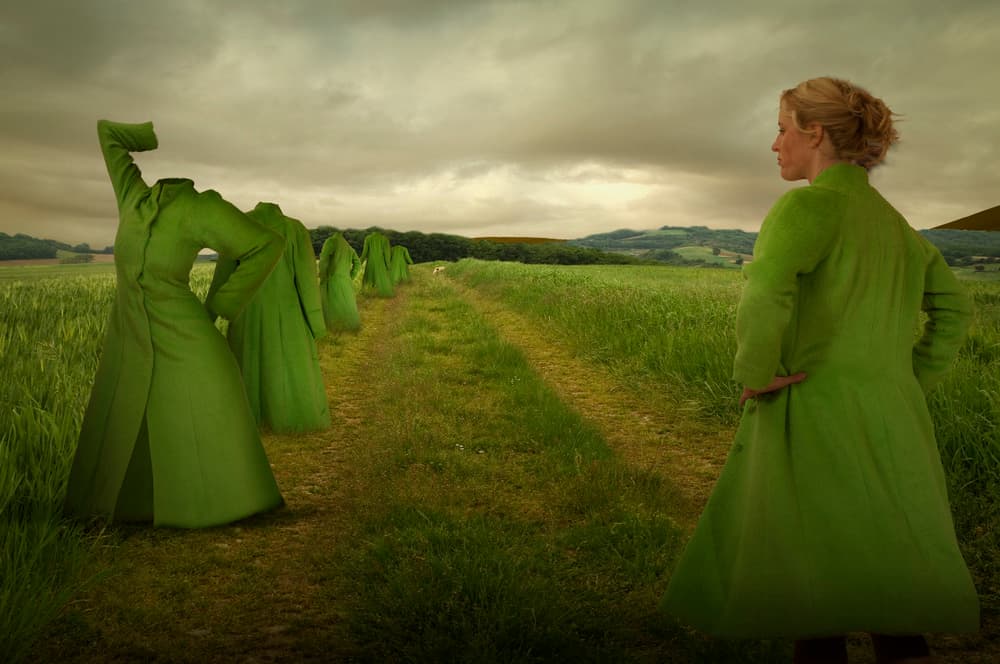 Green Coats Path by Christine von Diepenbroek — canvas wall art
