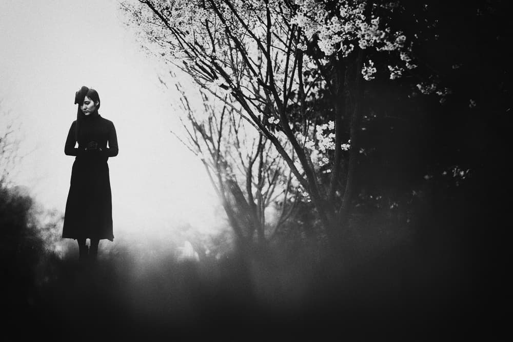 Mysterious Woman In Fog by Daisuke Kiyota — canvas wall art