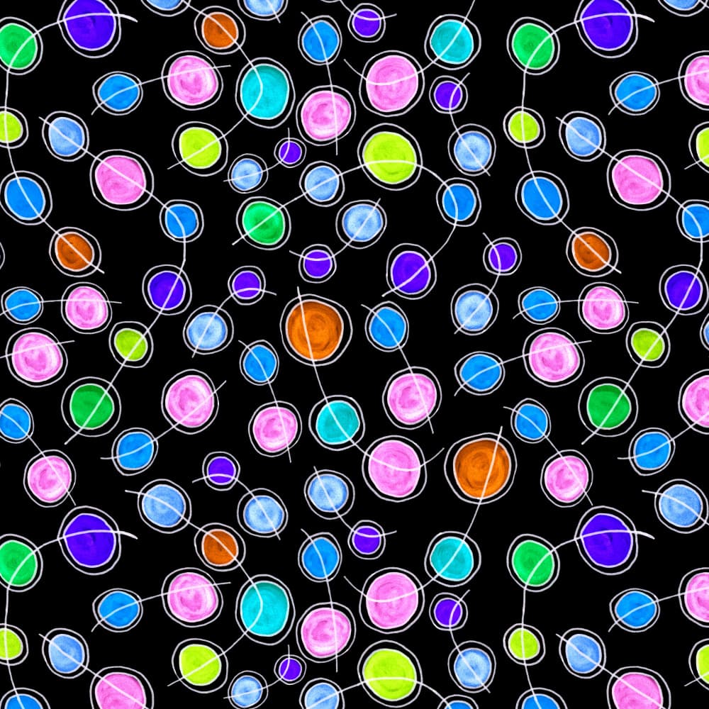 Vibrant Abstract Connections by Michele Channell — canvas wall art