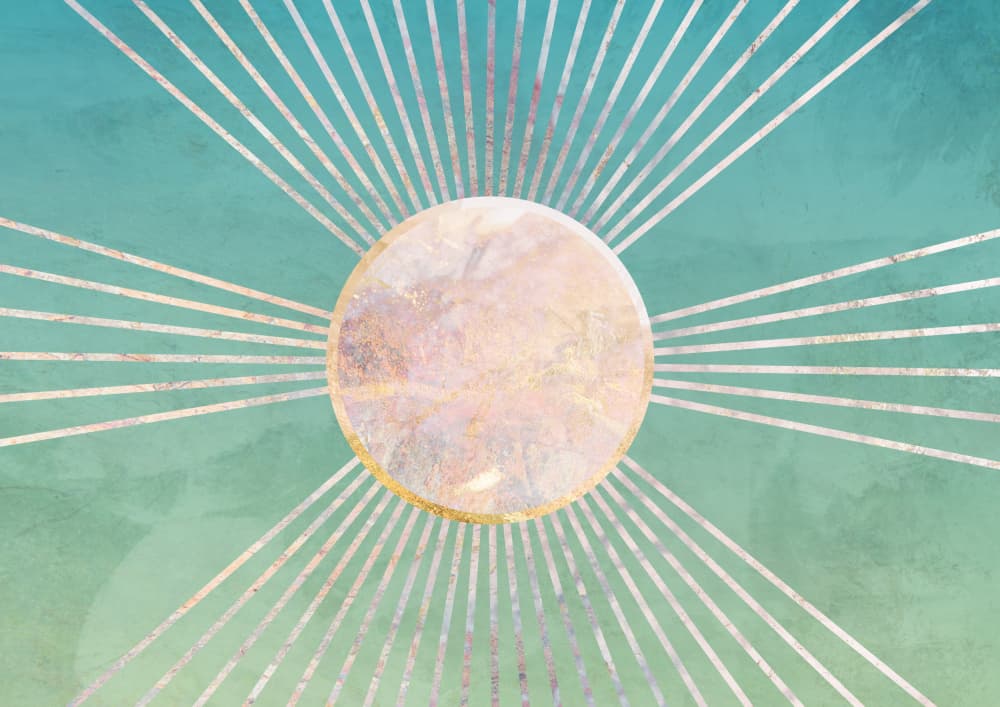 Celestial Sun Burst by Sarah Manovski — canvas wall art