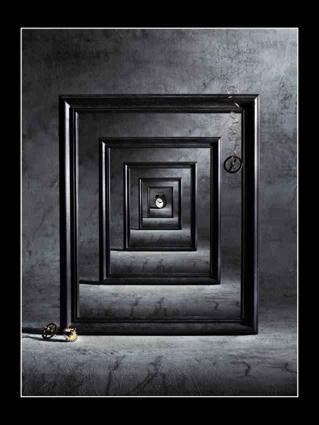 Surreal Time Tunnel by Victoria Glinka — canvas wall art