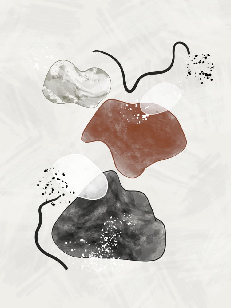 Minimalist Organic Forms by Sannel Larson — canvas wall art