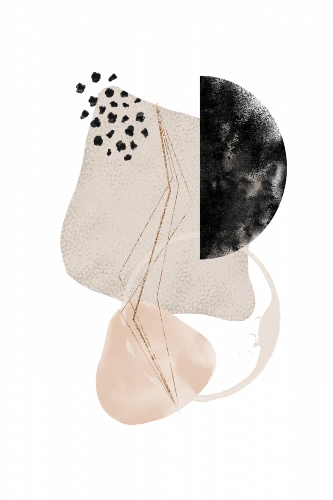 Modern Organic Abstract Shapes by Sally Ann Moss — canvas wall art