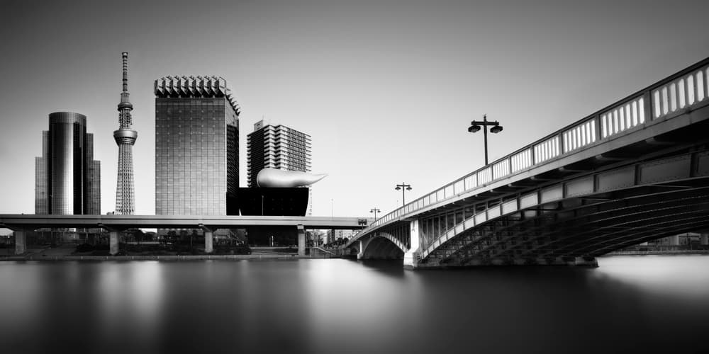 Tokyo City Reflections by Akira TAKAUE — canvas wall art