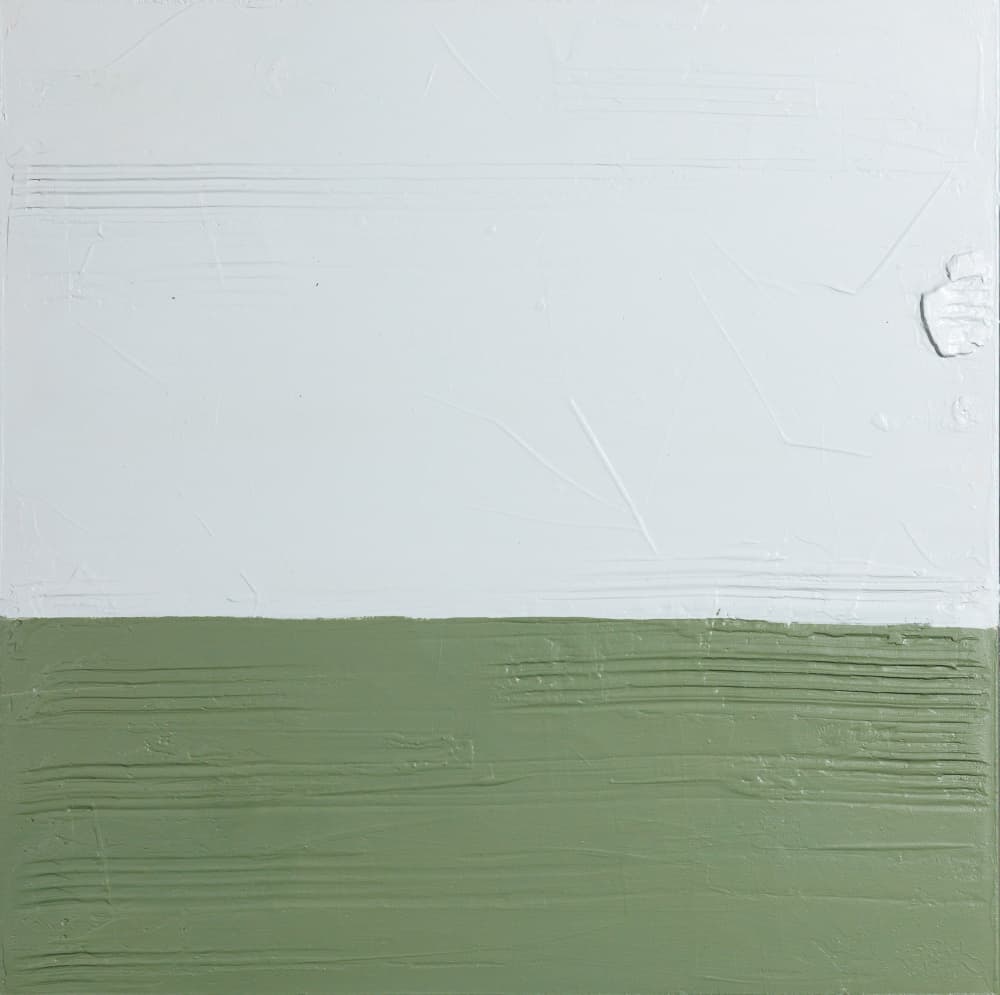 Minimal Green Horizon by kent youngstrom — canvas wall art