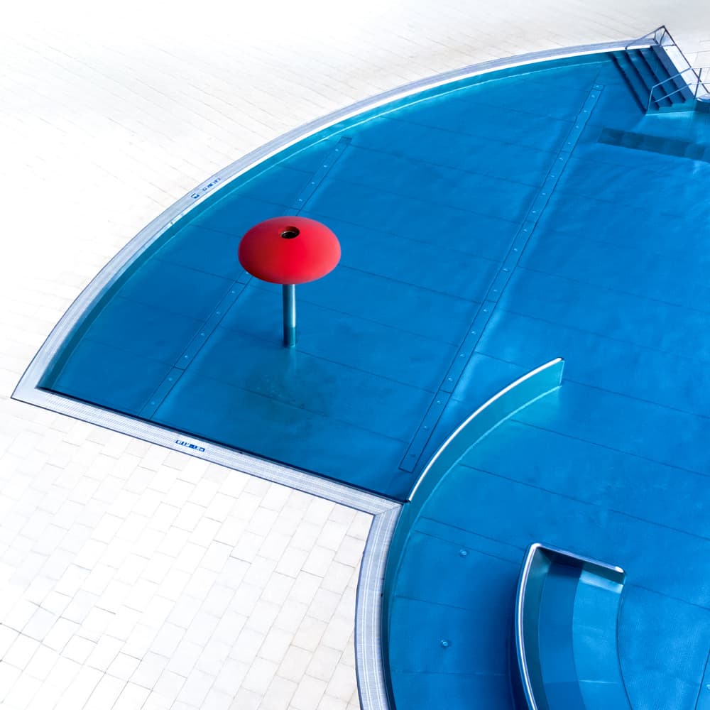 Modern Pool Geometry by Stephan Rückert — canvas wall art