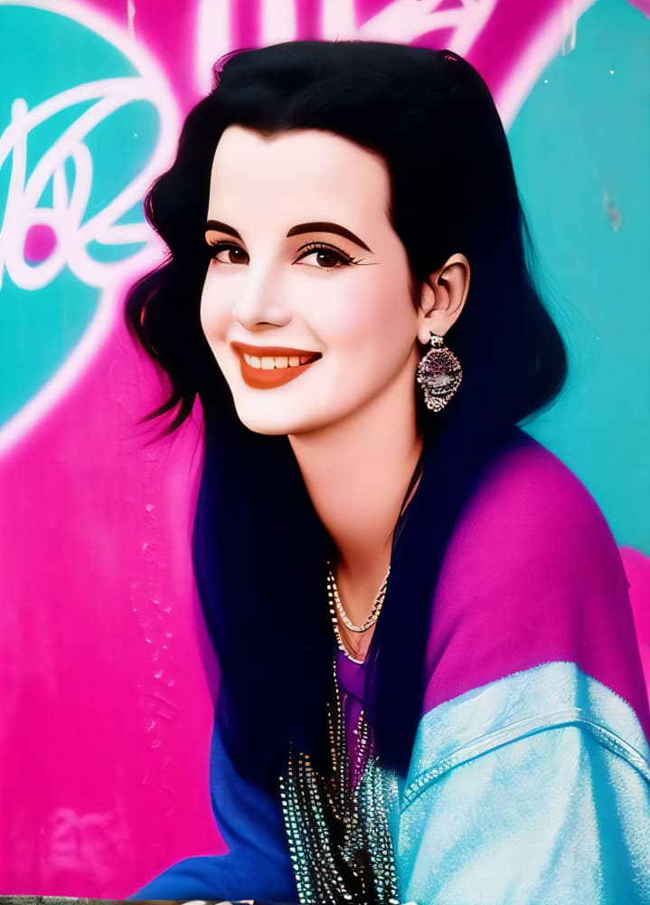 Vibrant Retro Portrait by Cicero Spin — canvas wall art