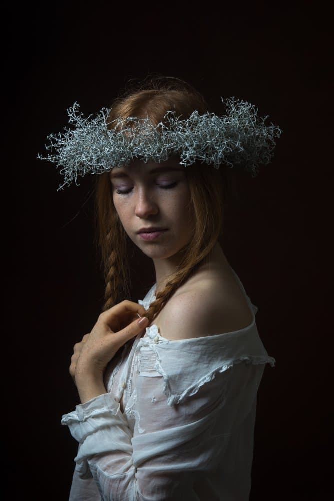 Ethereal Crowned Woman by Ruth Franke — canvas wall art