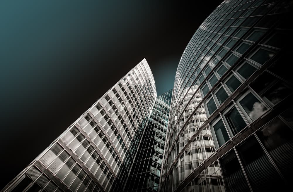 Skyscraper Reflections by Jörg Vollrath — canvas wall art