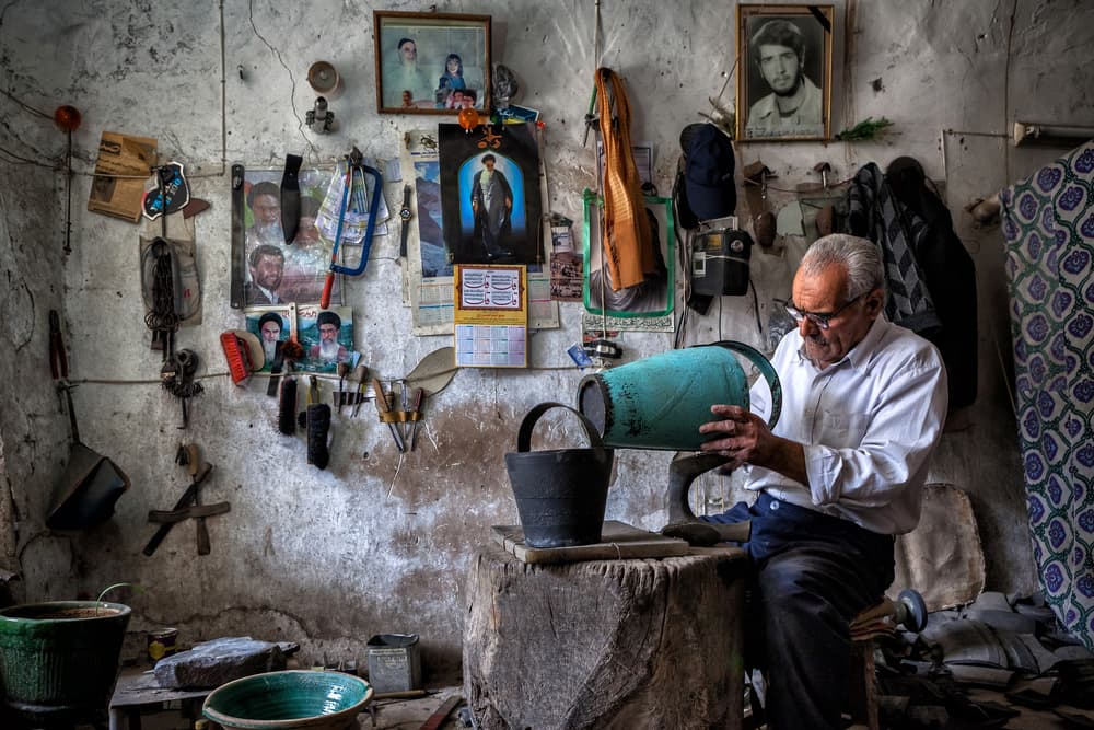 Traditional Craftsman Workshop by Mohammadreza Momeni — canvas wall art