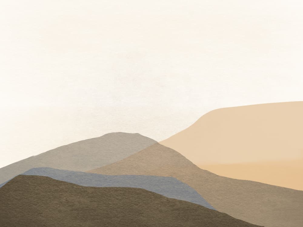 Layered Mountain Horizon by Arohika Verma — canvas wall art